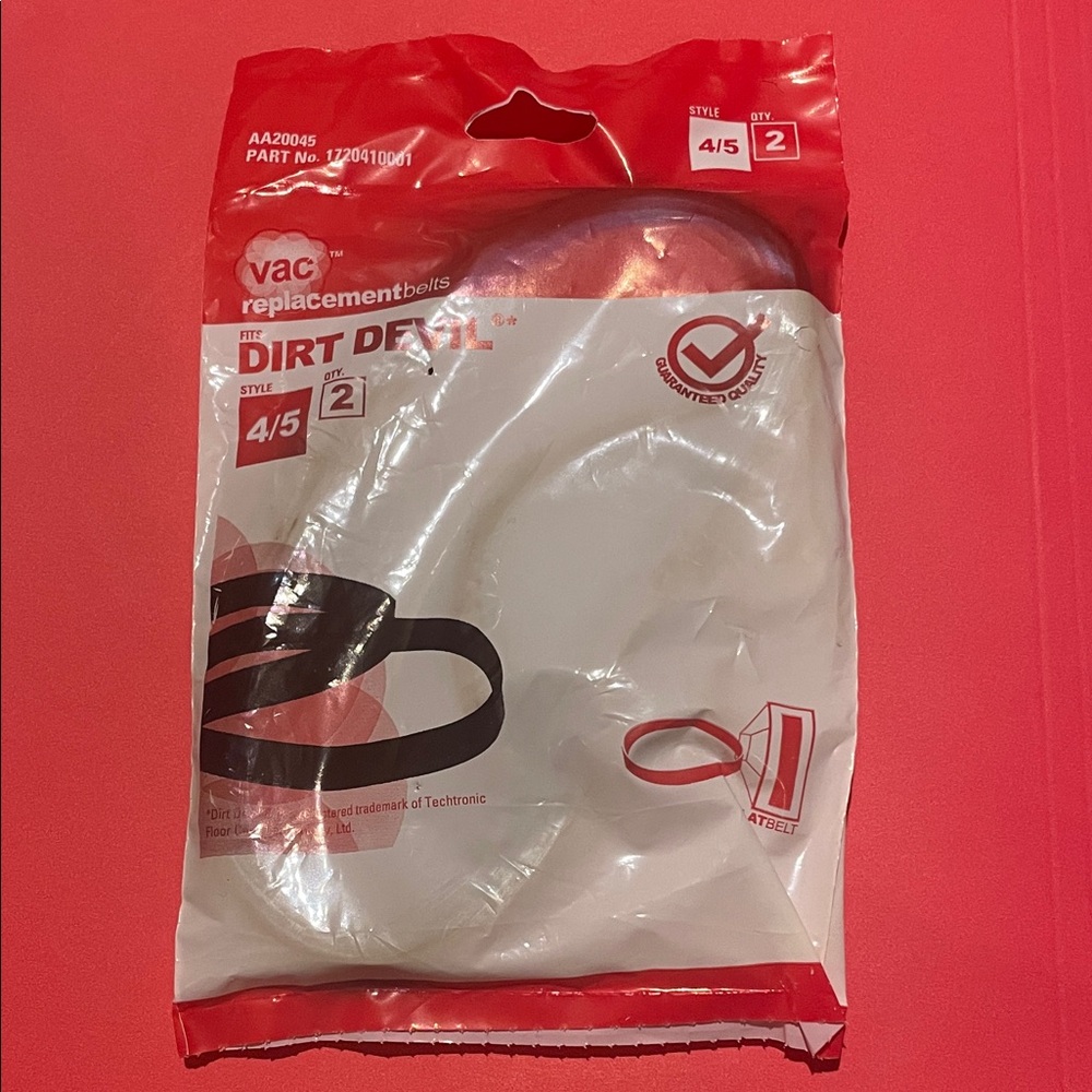 Dirt Devil Style 4/5    2 replacement belts